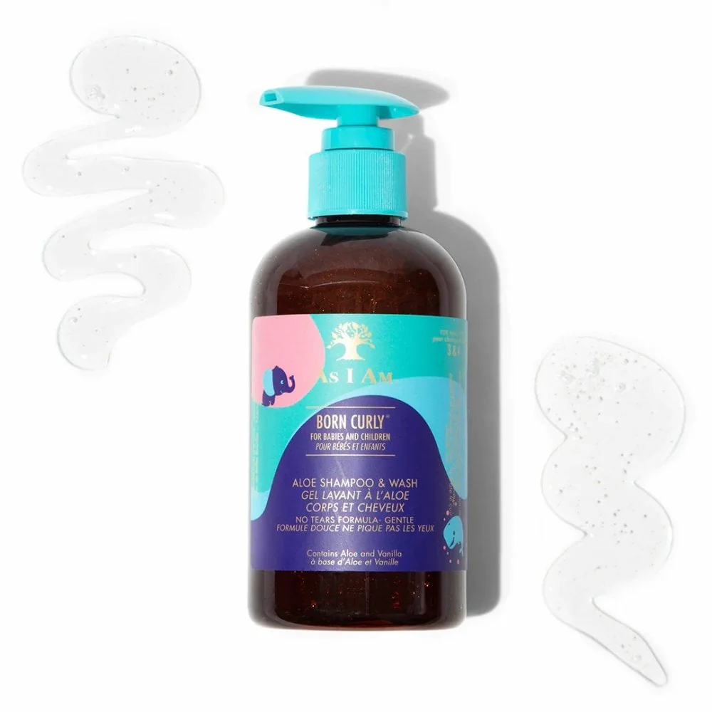 As I Am Born Curly Aloe Shampoo & Wash 240ml - Image 2