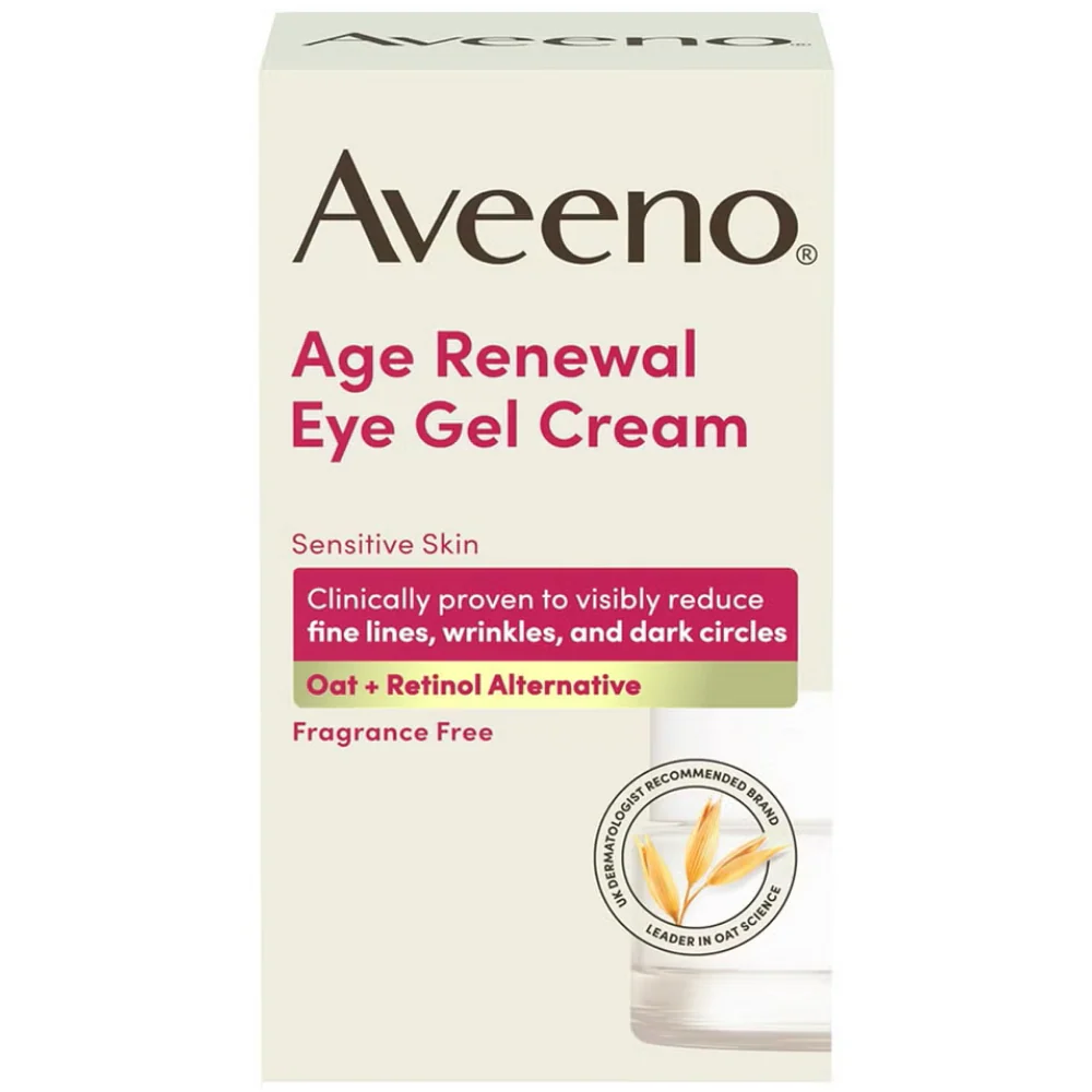 Aveeno Age Renewal Eye Gel Cream Retinol Alternative 15ml - Image 2