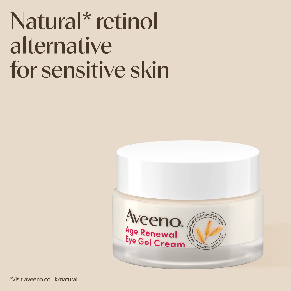 Aveeno Age Renewal Eye Gel Cream Retinol Alternative 15ml - Image 3