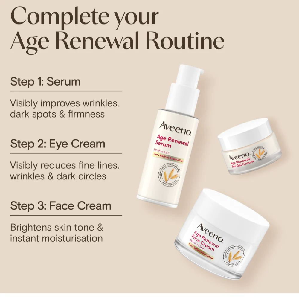 Aveeno Age Renewal Face Cream Retinol Alternative 50ml - Image 9