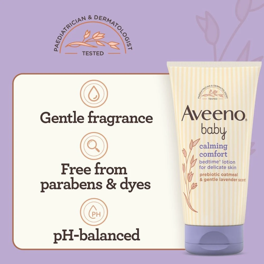 Aveeno Baby Calming Comfort Bedtime Bath & Wash 250ml - Image 4