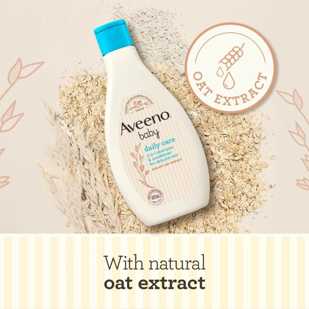 Aveeno Baby Daily Care 2-in-1 Shampoo & Conditioner 250ml - Image 6