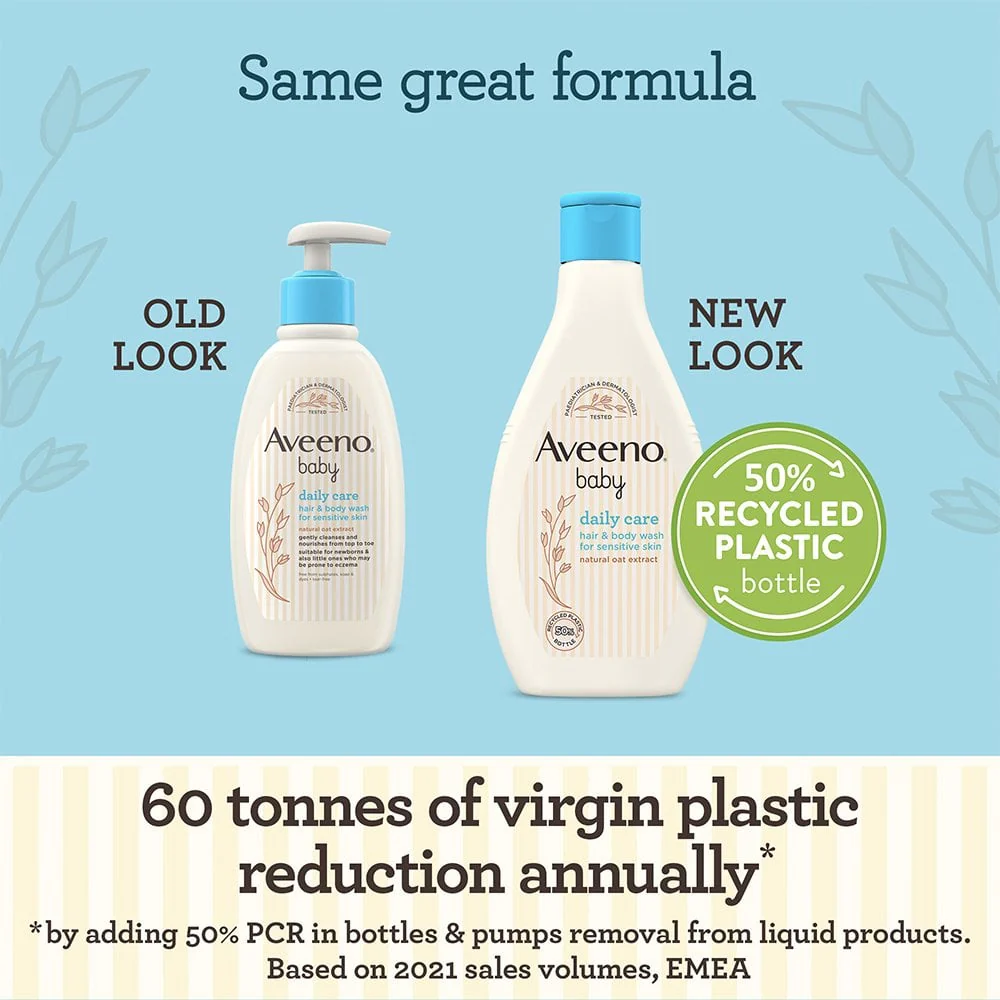 Aveeno Baby Daily Care Hair & Body Wash 250ml - Image 2