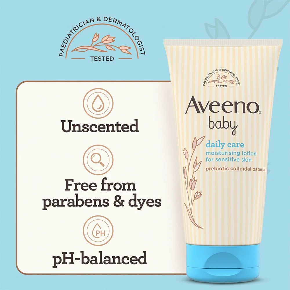 Aveeno Baby Daily Care Moisturising Lotion 150ml - Image 3