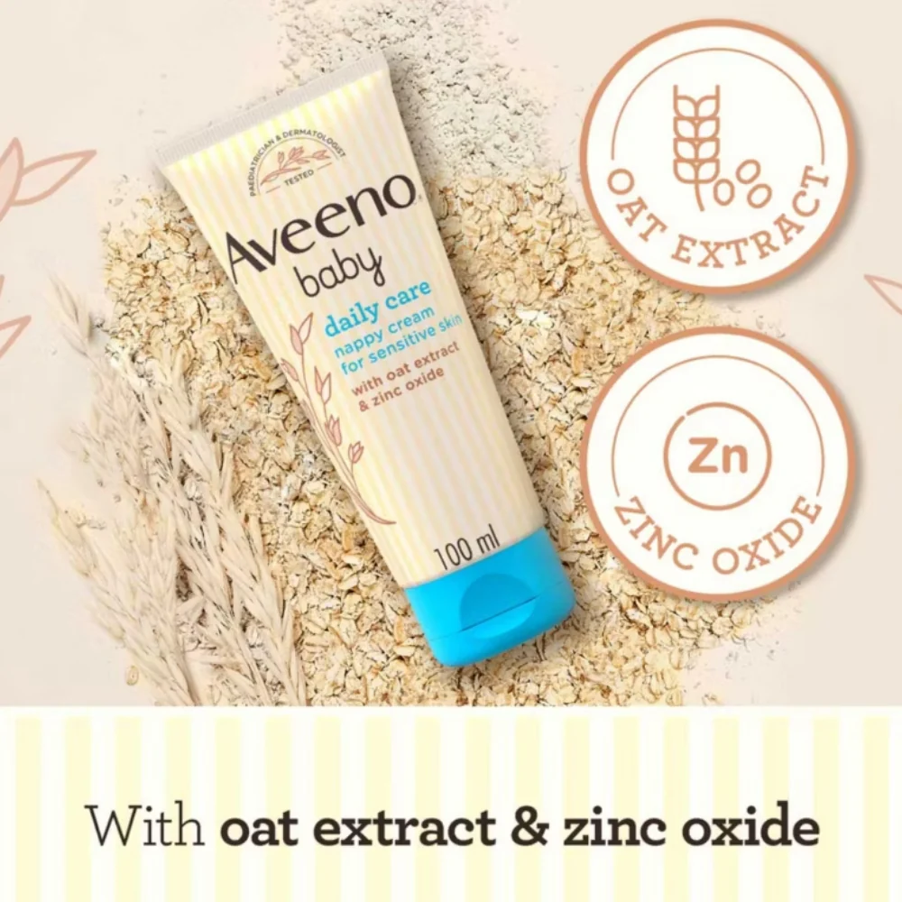 Aveeno Baby Daily Care Nappy Cream 100ml - Image 3