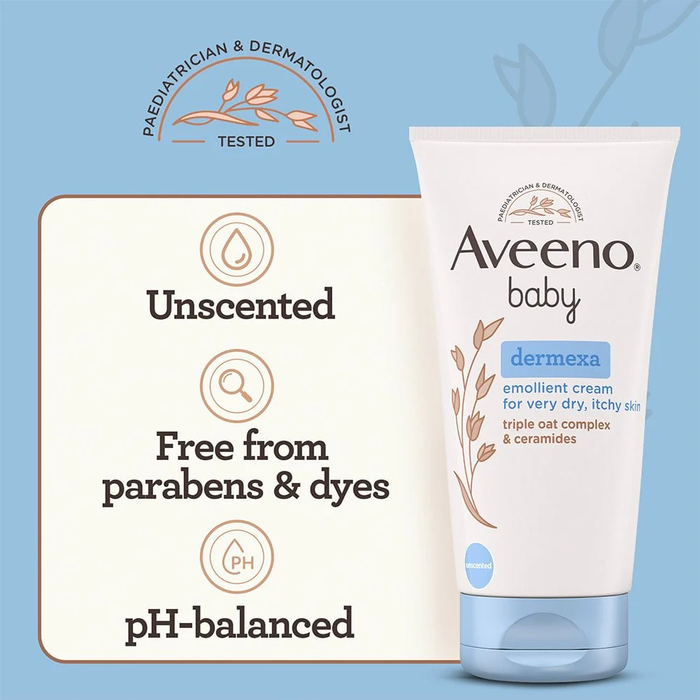 Aveeno Baby Dermexa Emollient Cream 150ml - Image 3