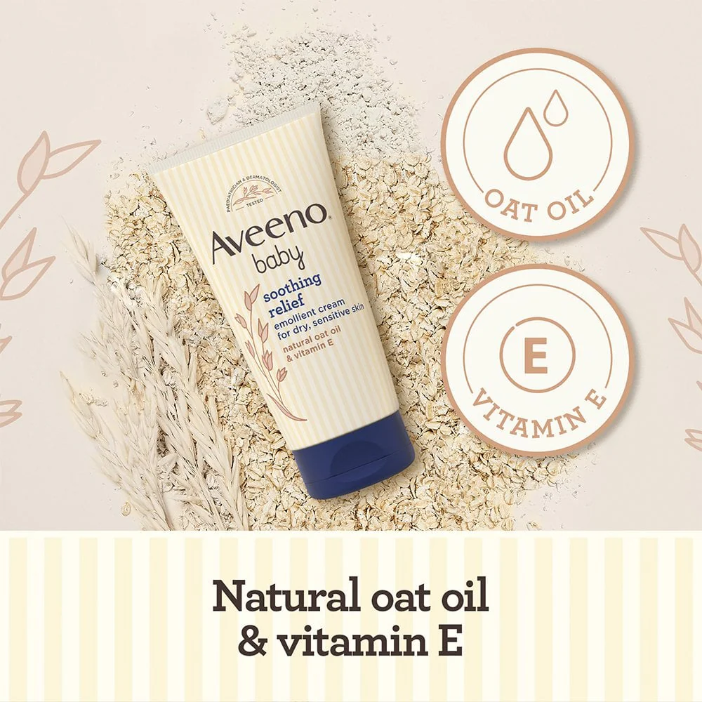 Aveeno Baby Soothing Relief Emollient Cream 150ml - Image 5
