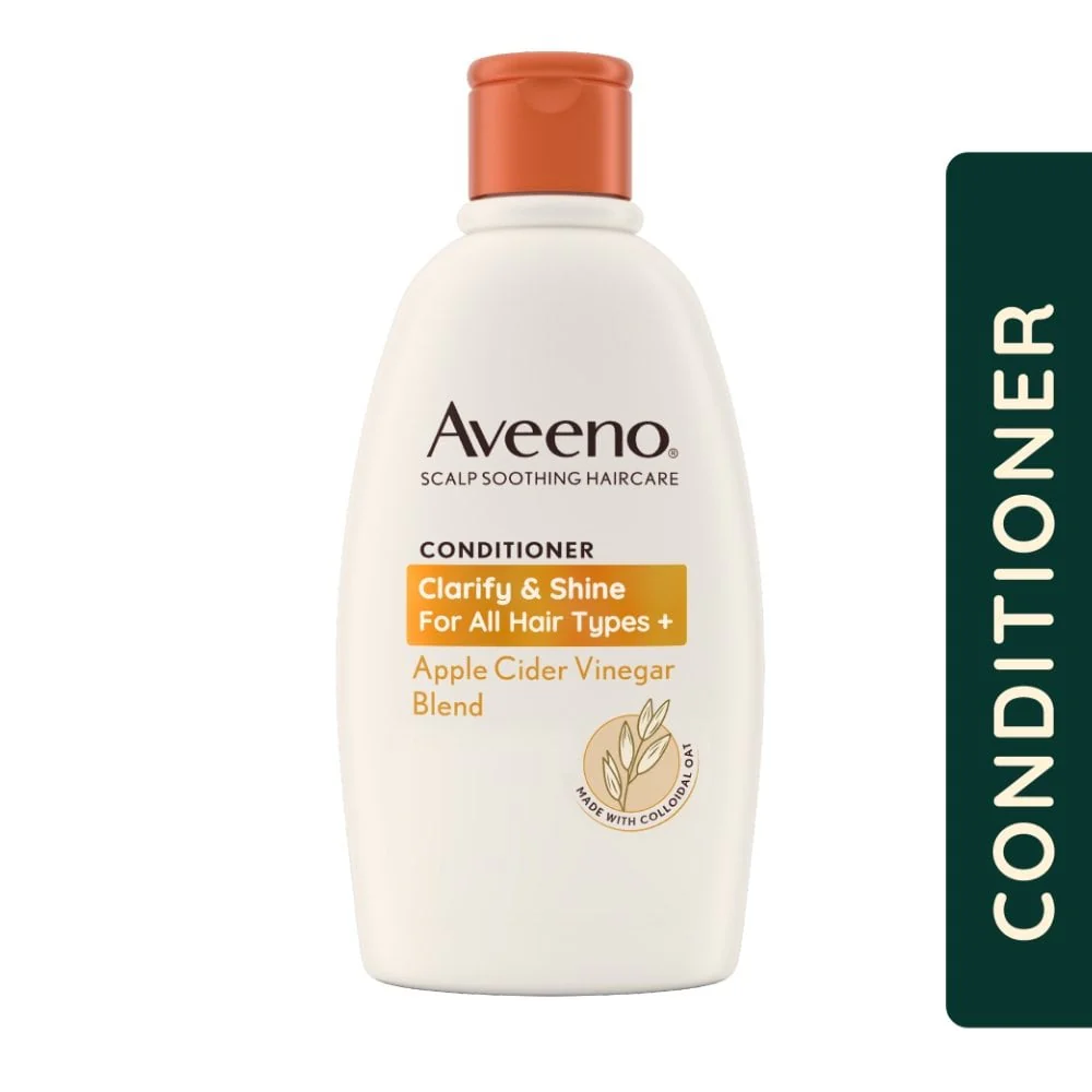 Aveeno Clarify and Shine+ Apple Cider Vinegar Conditioner 300ml - Image 2