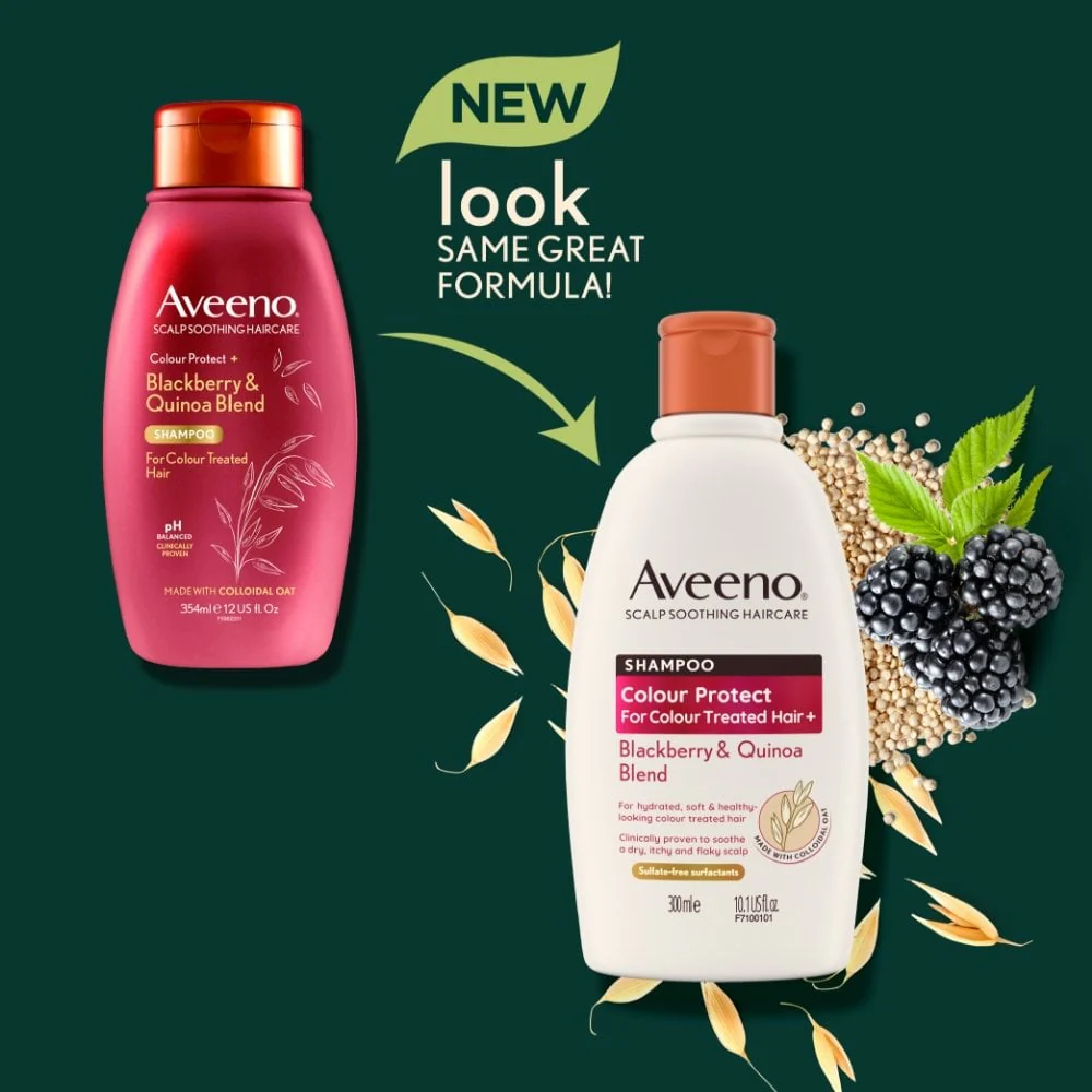 Aveeno Colour Protect+ Blackberry & Quinoa Blend Conditioner 300ml - Image 5
