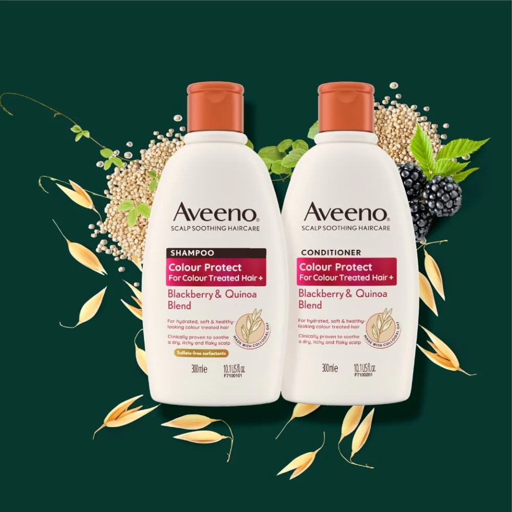 Aveeno Colour Protect+ Blackberry & Quinoa Blend Shampoo 300ml - Image 6