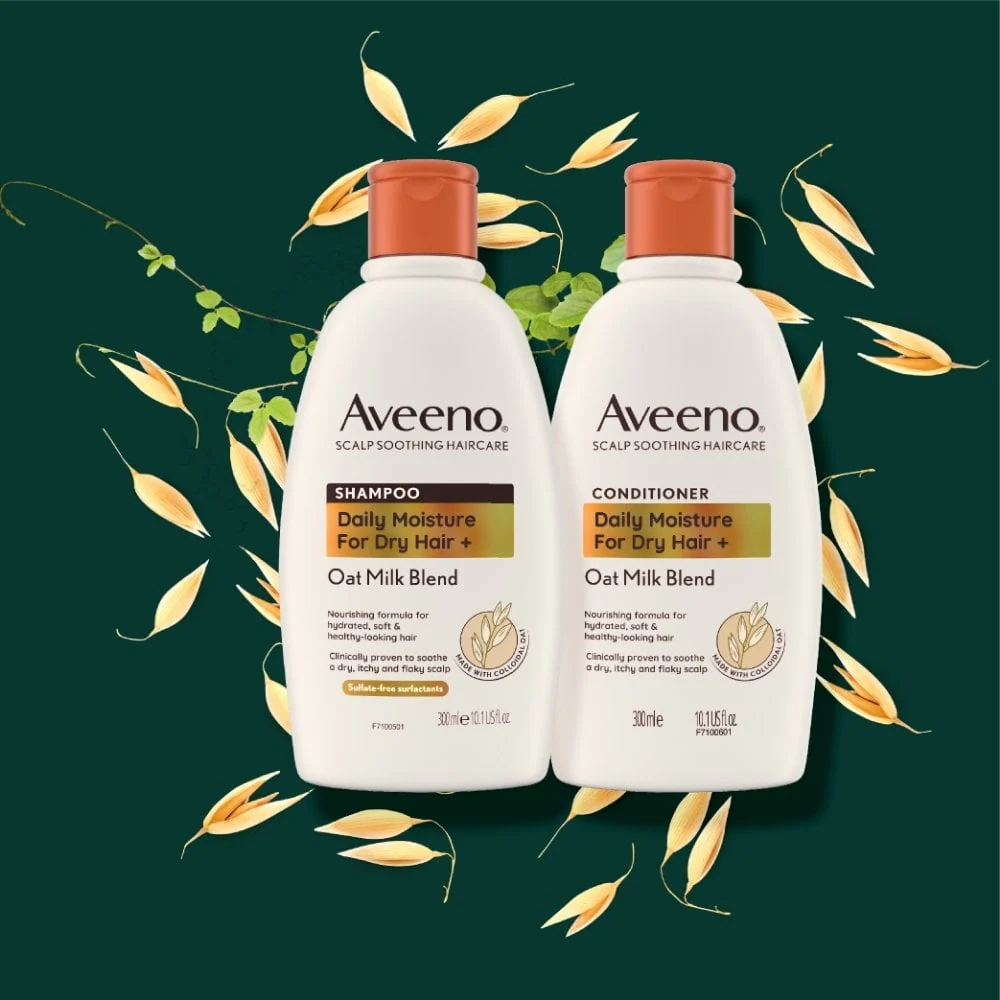 Aveeno Daily Moisture+ Oat Milk Blend Conditioner 300ml - Image 6