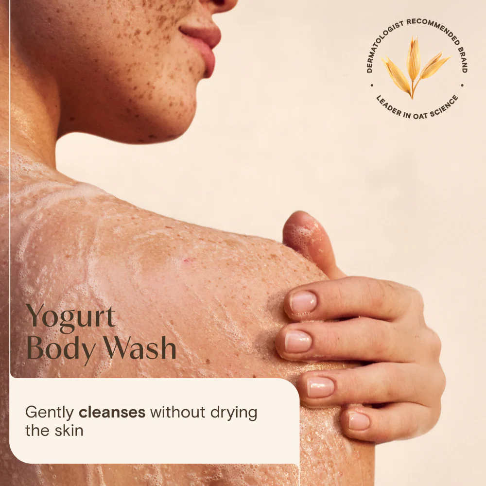 Aveeno Daily Moisturising Yogurt Body Wash Apricot & Honey 300ml - Image 2