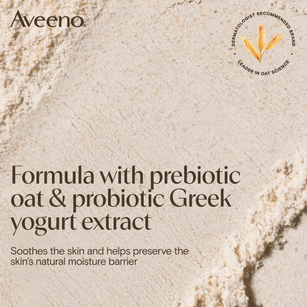 Aveeno Daily Moisturising Yogurt Body Wash Apricot & Honey 300ml - Image 4