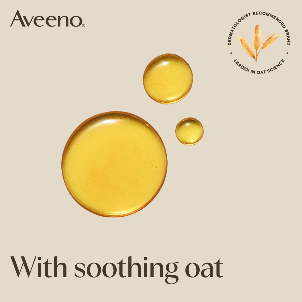 Aveeno Daily Moisturising Yogurt Body Wash Vanilla & Oat 300ml - Image 4