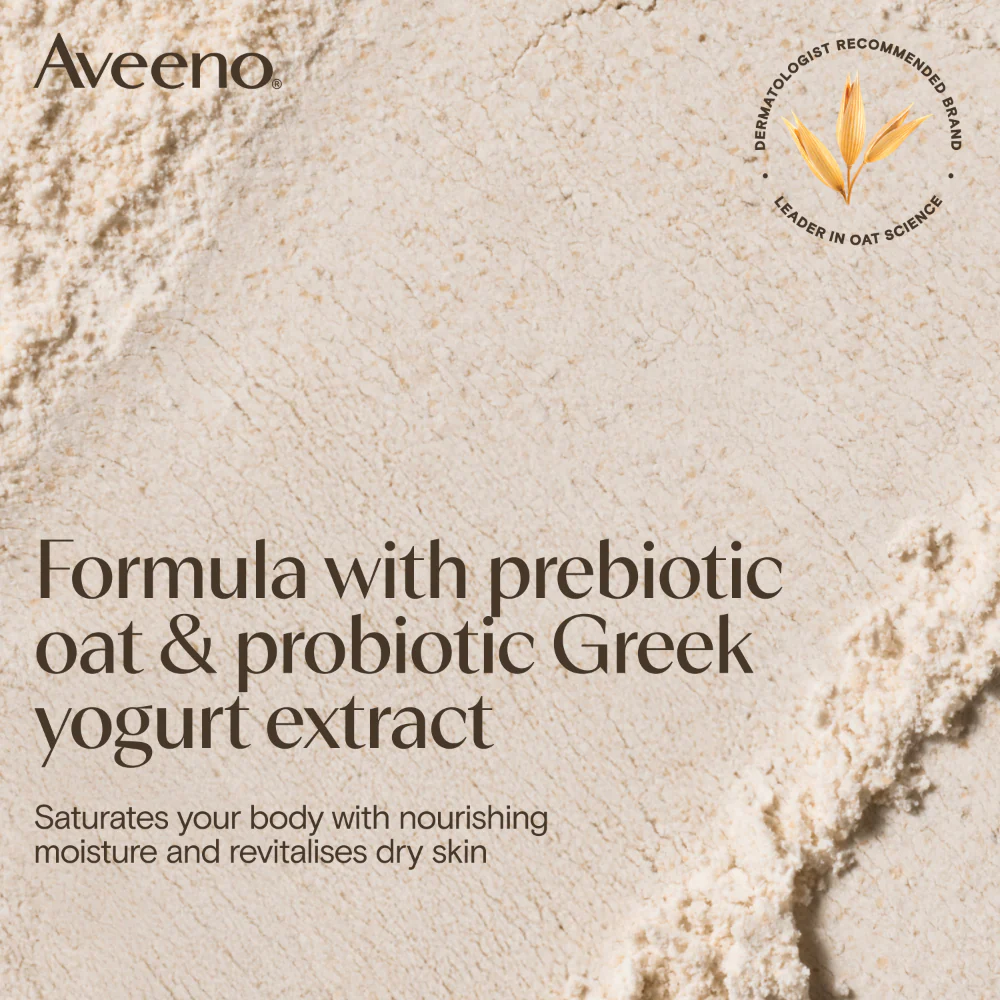 Aveeno Daily Moisturising Yogurt Vanilla & Oat Body Cream 200ml - Image 4