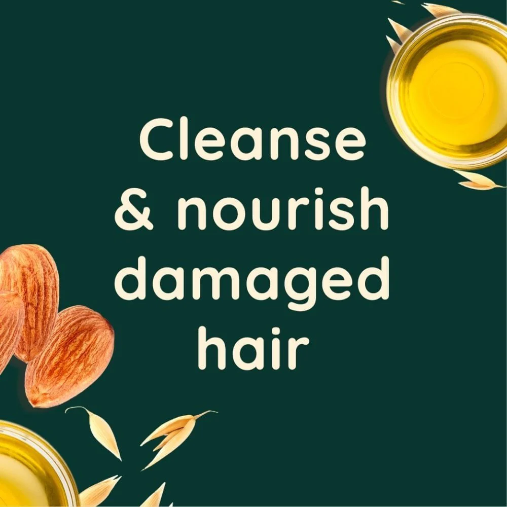 Aveeno Damage Repair+ Almond Oil Blend Shampoo & Conditioner Twin 2 x 300ml - Image 2