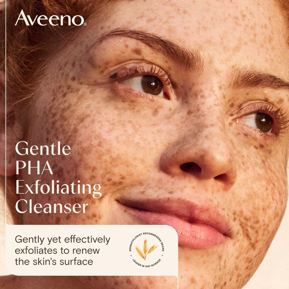 Aveeno Face Calm+ Restore Gentle PHA Exfoliating Cleanser 150ml - Image 4