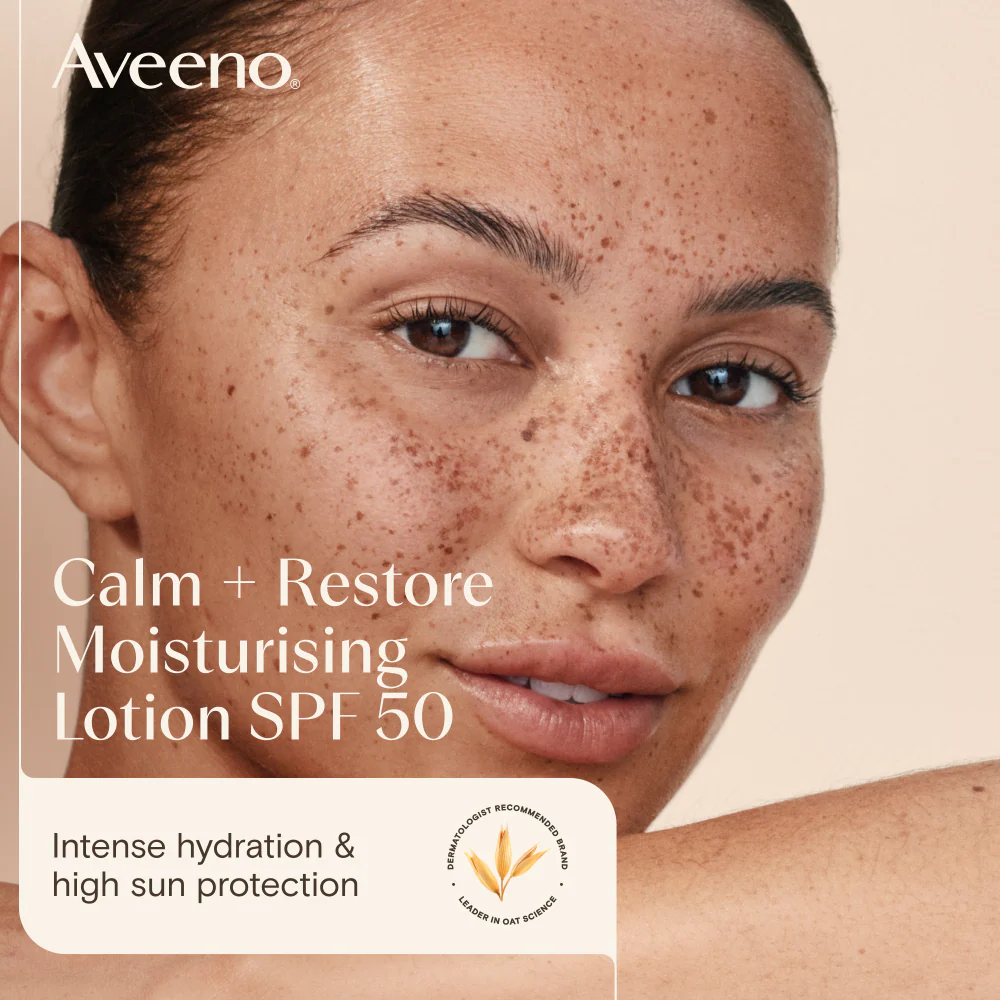 Aveeno Face Calm+ Restore Moisturising Lotion SPF50 50ml - Image 4
