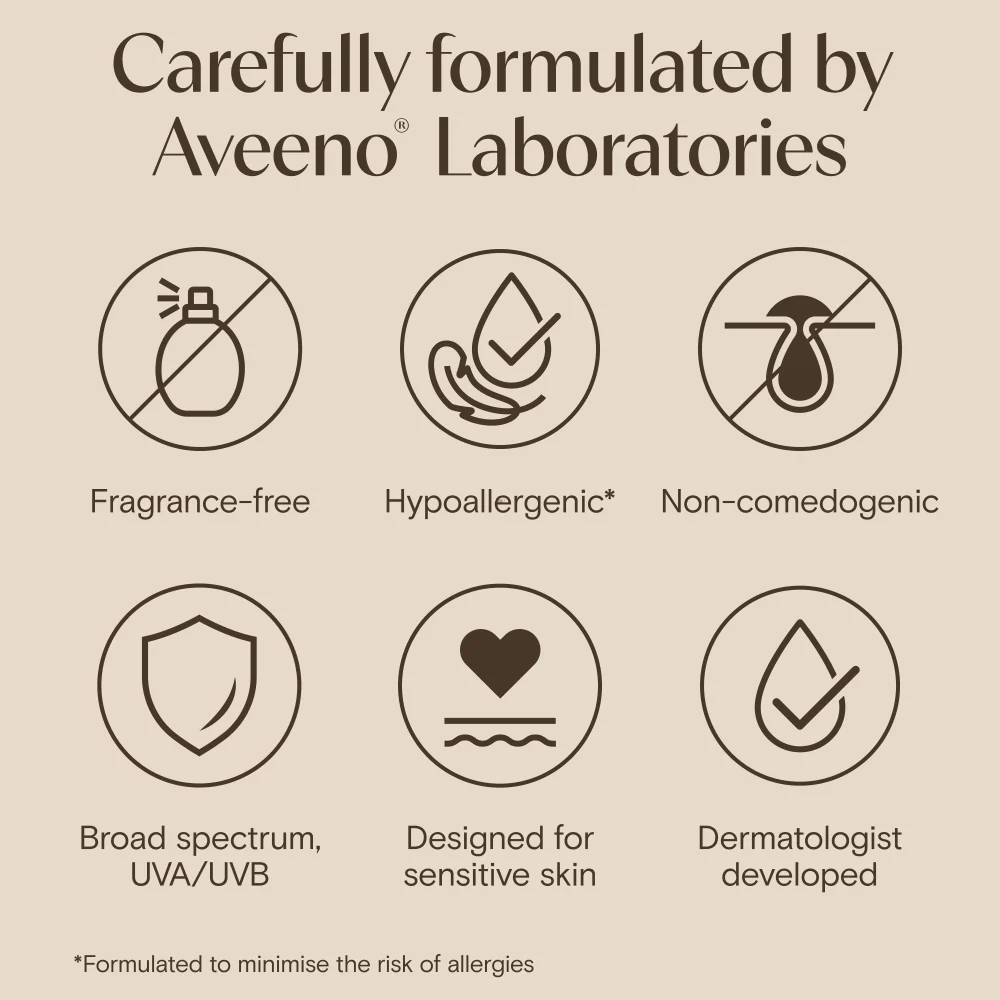 Aveeno Face Calm+ Restore Moisturising Lotion SPF50 50ml - Image 5