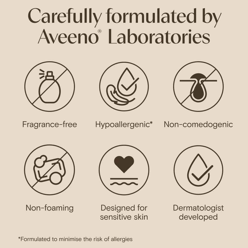 Aveeno Face Calm+ Restore Nourishing Oat Cleanser 200ml - Image 5