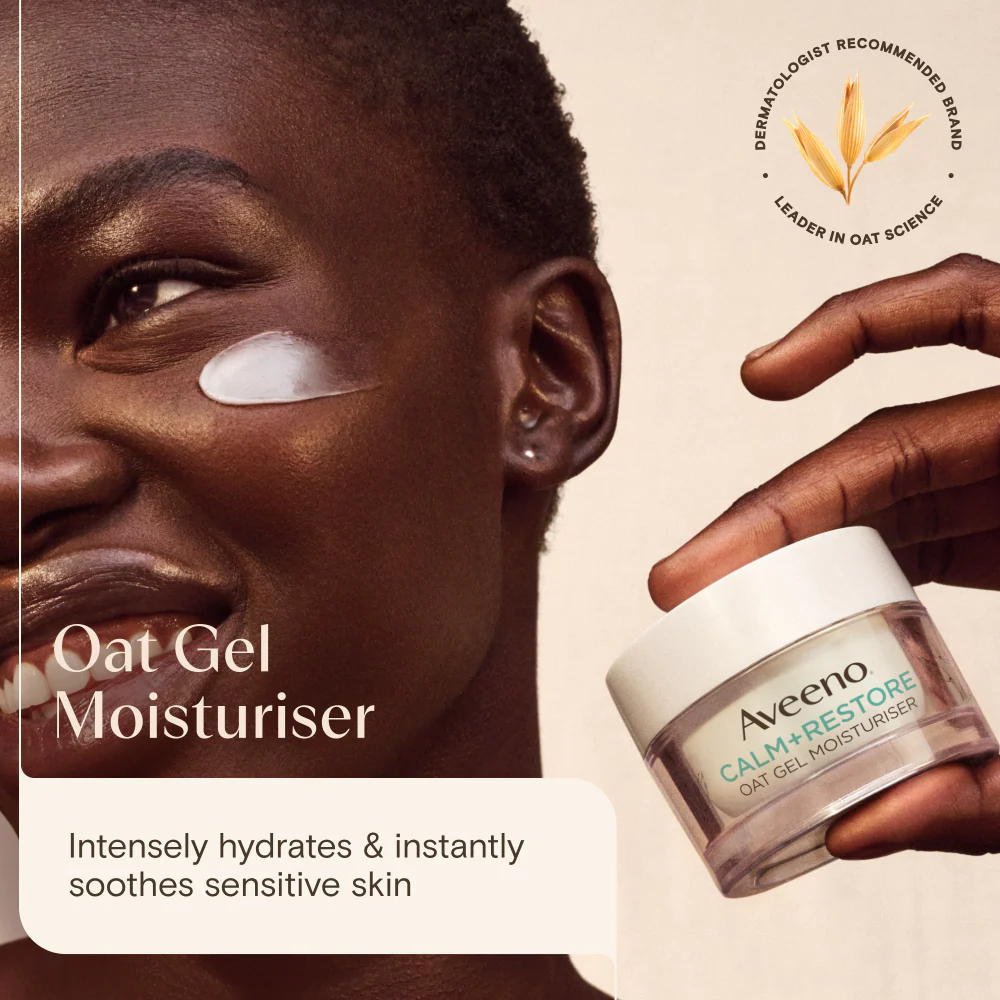 Aveeno Face Calm+ Restore Oat Gel Moisturiser 50ml - Image 3
