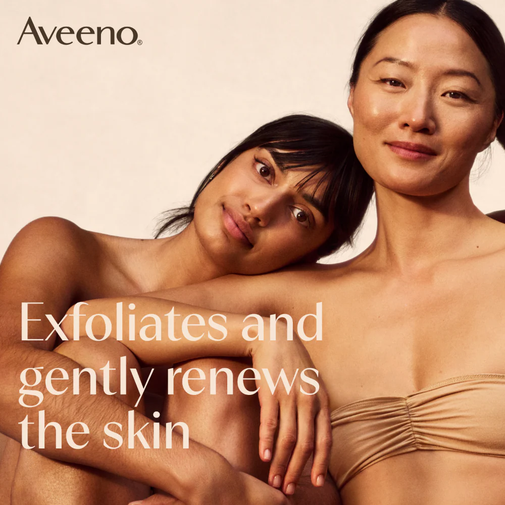 Aveeno Skin Renewal Gentle Body Scrub 200ml - Image 3