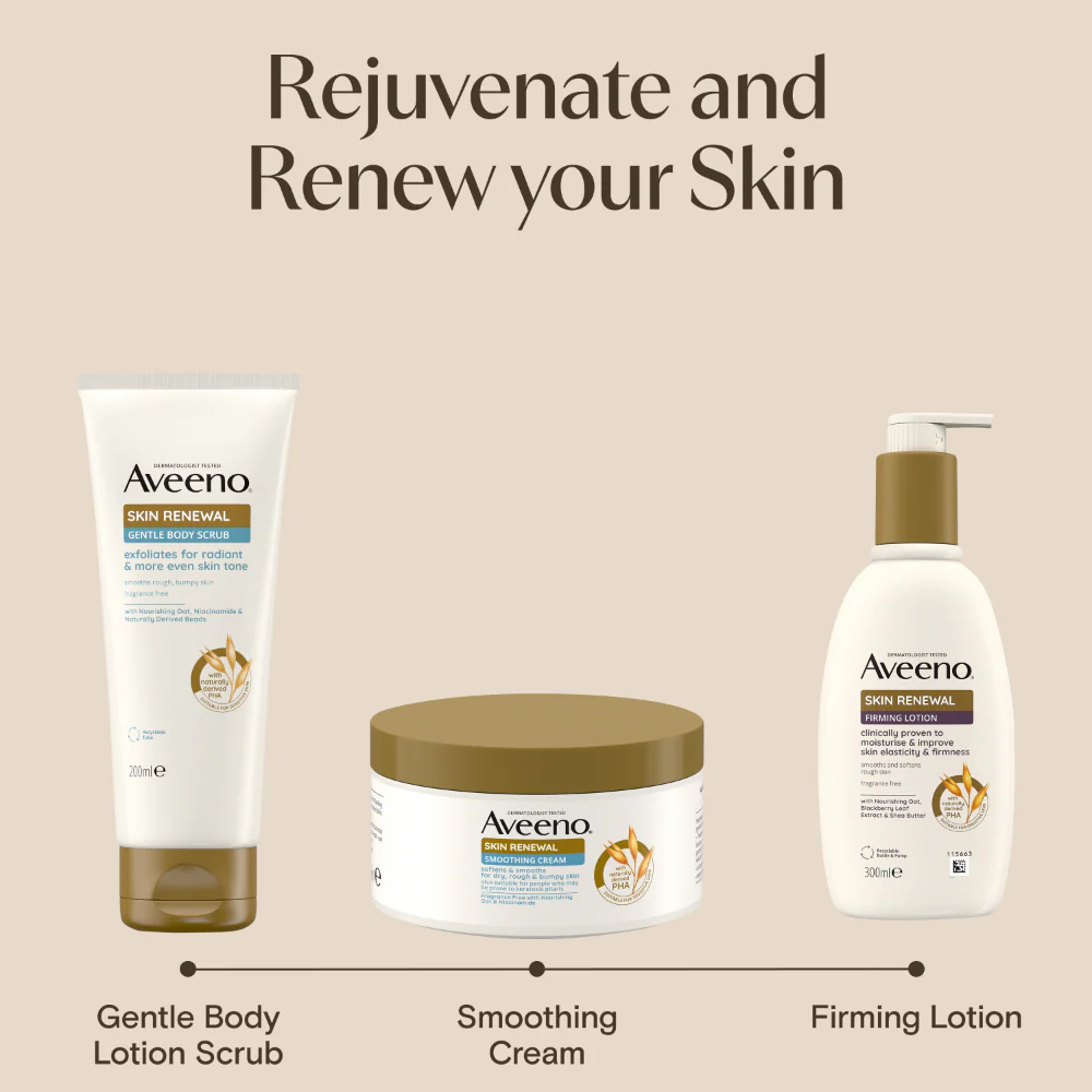 Aveeno Skin Renewal Gentle Body Scrub 200ml - Image 8