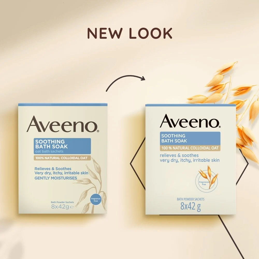 Aveeno Soothing Oatmeal Bath Soak Treatment 8 x 42g - Image 3