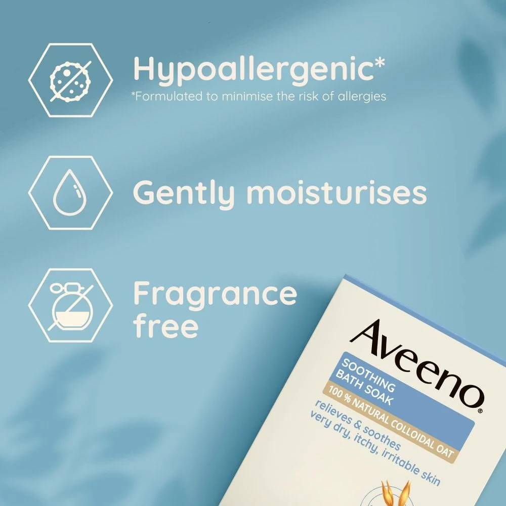 Aveeno Soothing Oatmeal Bath Soak Treatment 8 x 42g - Image 4