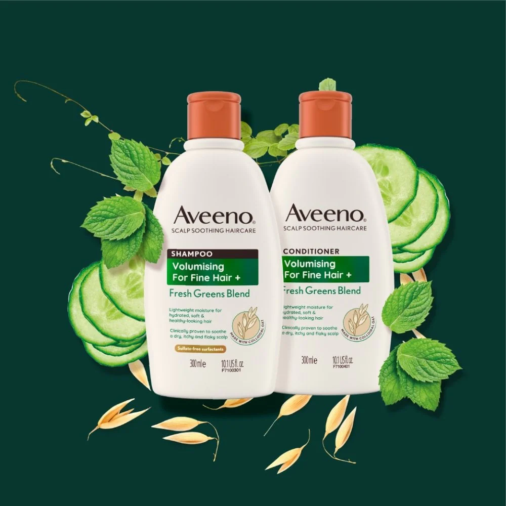 Aveeno Volumising+ Fresh Greens Blend Conditioner 300ml - Image 6