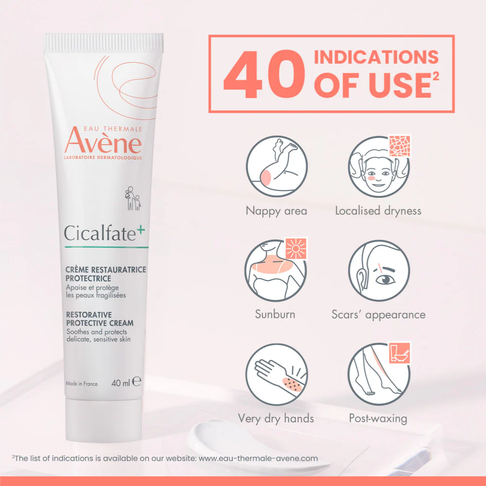 Avene Cicalfate + Restorative Protective Cream 40ml - Image 3