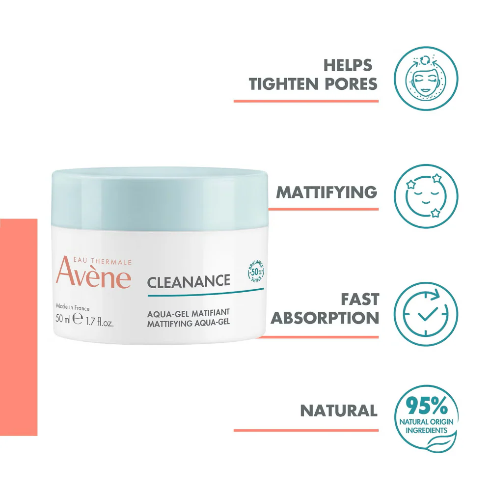 Avene Cleanance Mattifying Aqua-Gel 50ml - Image 3