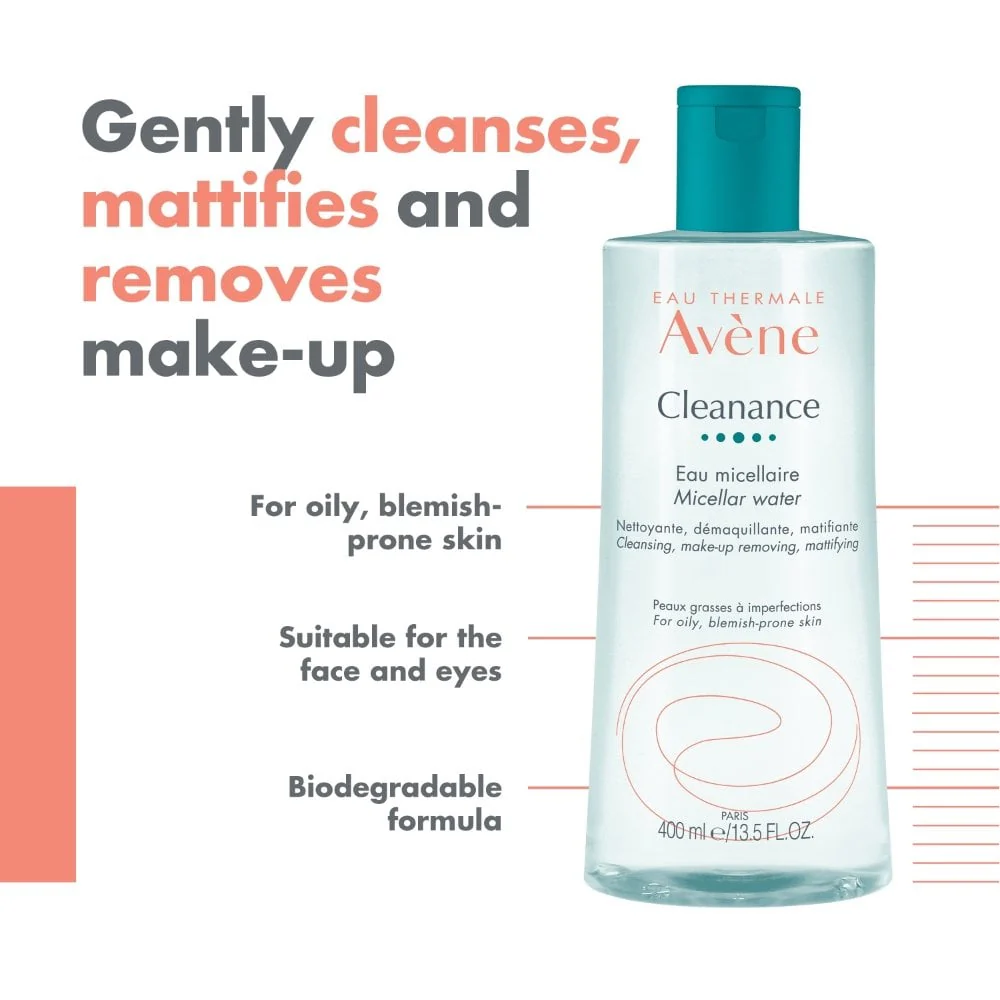 Avene Cleanance Micellar Water Cleanser 400ml - Image 2