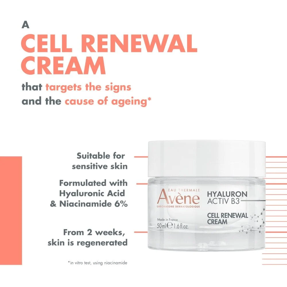 Avene Hyaluron Activ B3 Cellular Renewal Cream 50ml - Image 2