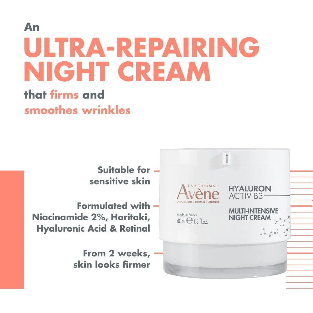 Avene Hyaluron Activ B3 Multi-Intensive Night Cream 40ml - Image 2