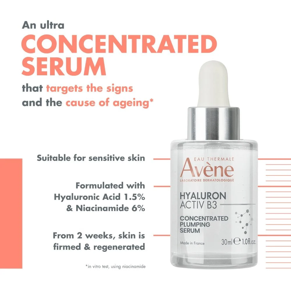 Avene Hyaluron Activ B3 Plumping Serum 30ml - Image 2