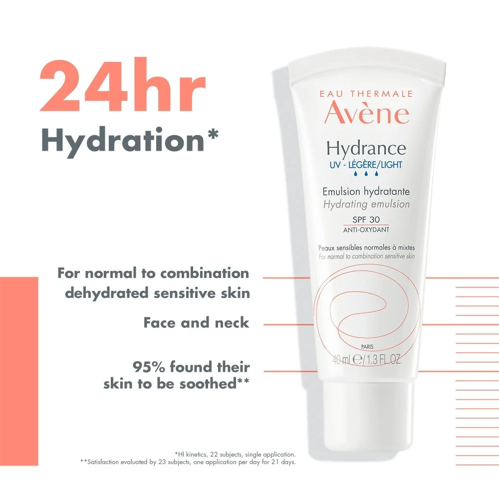 Avene Hydrance Light-UV Hydrating Emulsion Moisturiser SPF30 40ml - Image 2