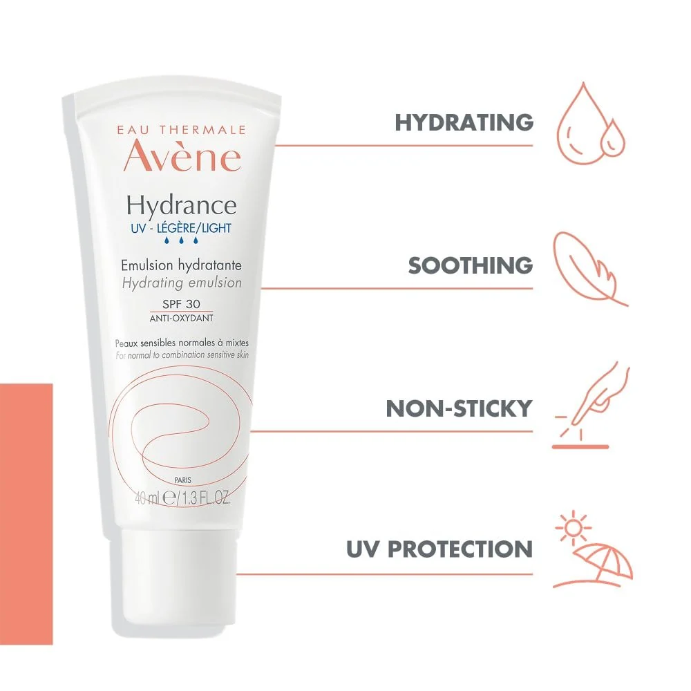 Avene Hydrance Light-UV Hydrating Emulsion Moisturiser SPF30 40ml - Image 3