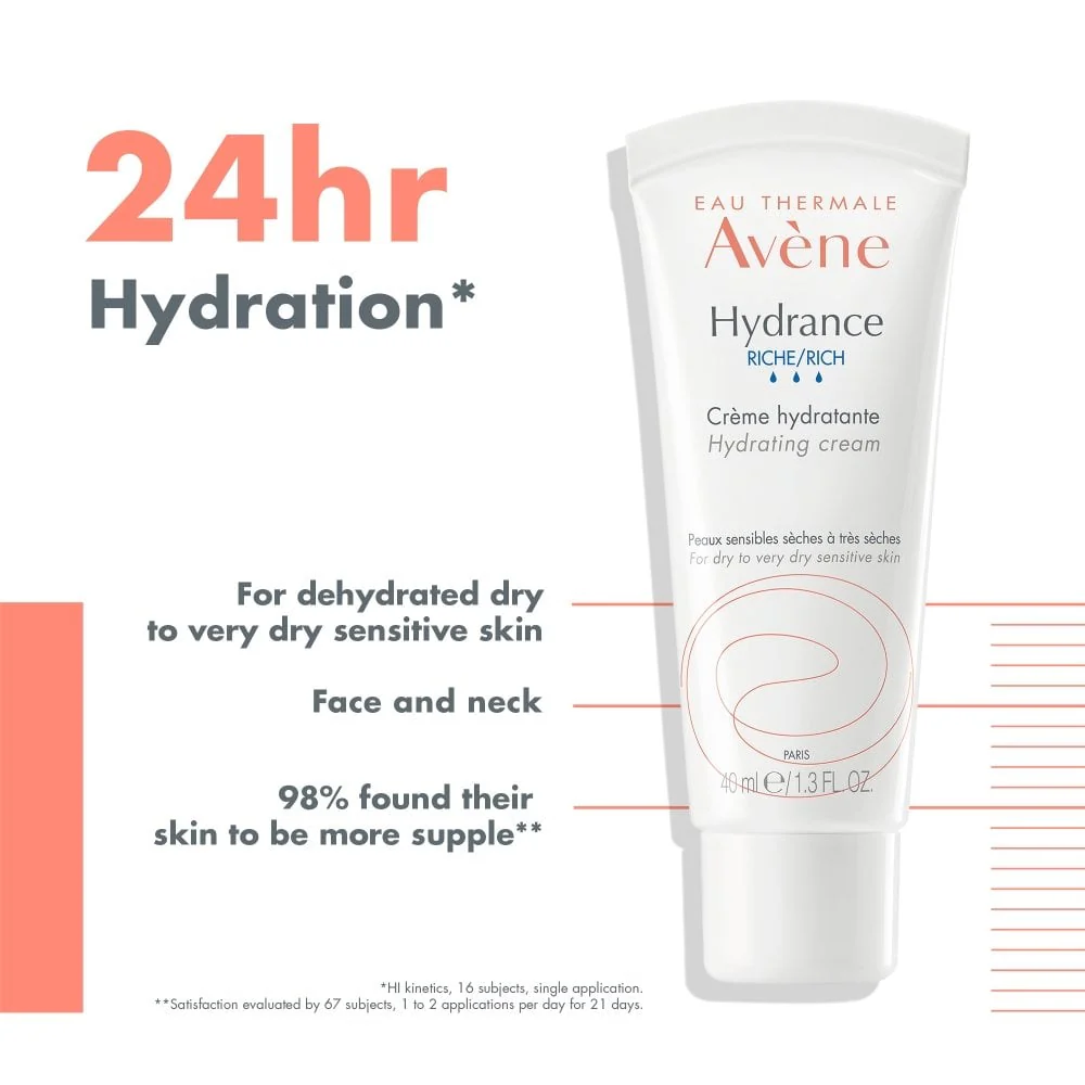 Avene Hydrance Rich Hydrating Cream Moisturiser 40ml - Image 2