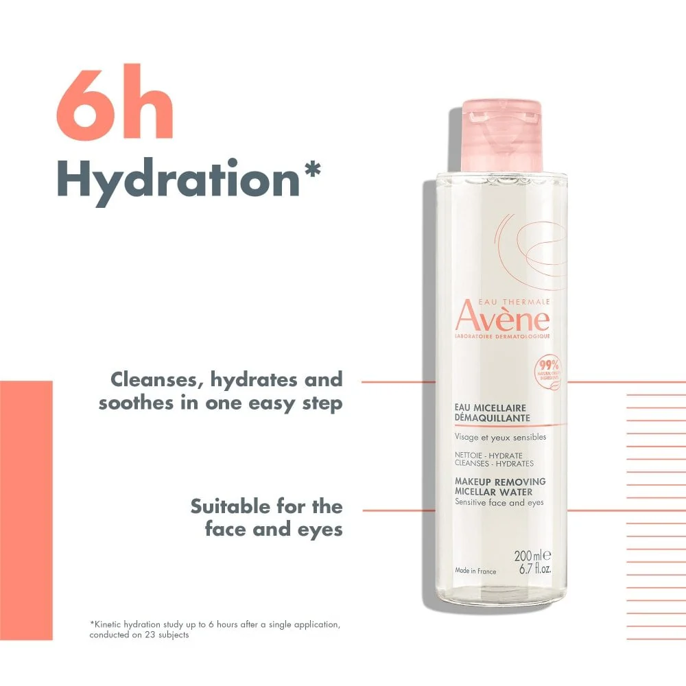 Avene Les Essentiel Makeup Removing Micellar Lotion Cleanser 200ml - Image 2