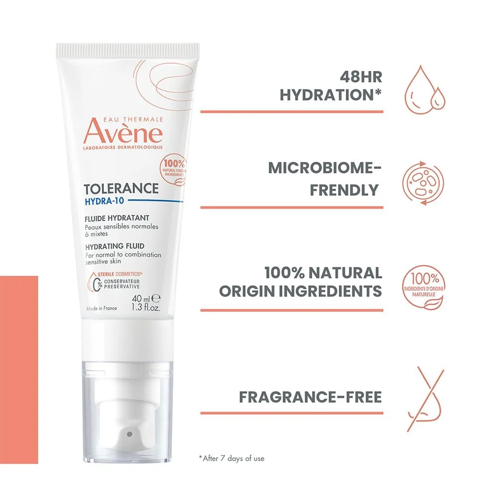 Avene Tolerance Hydra-10 Hydrating Fluid 40ml - Image 2