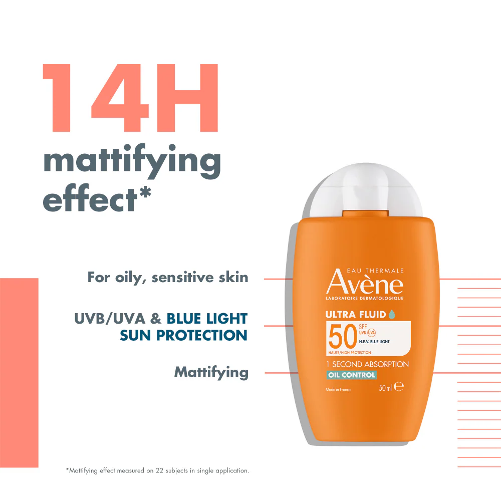 Avene Ultra Fluid Oil Control Sunscreen SPF50 50ml - Image 2