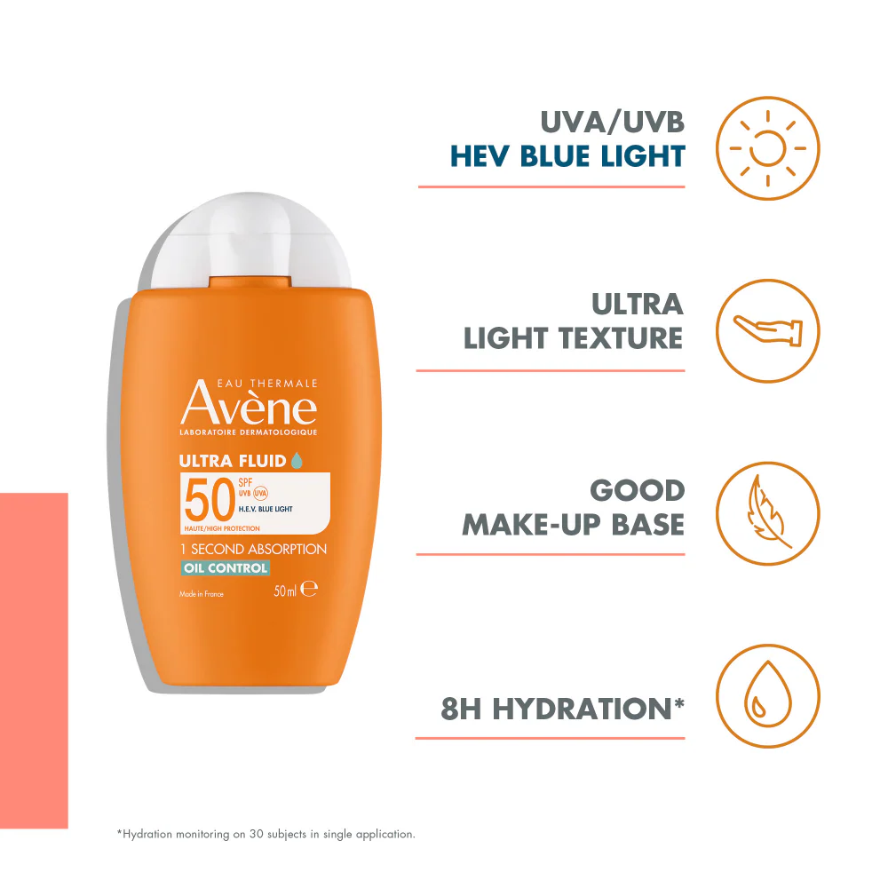 Avene Ultra Fluid Oil Control Sunscreen SPF50 50ml - Image 3
