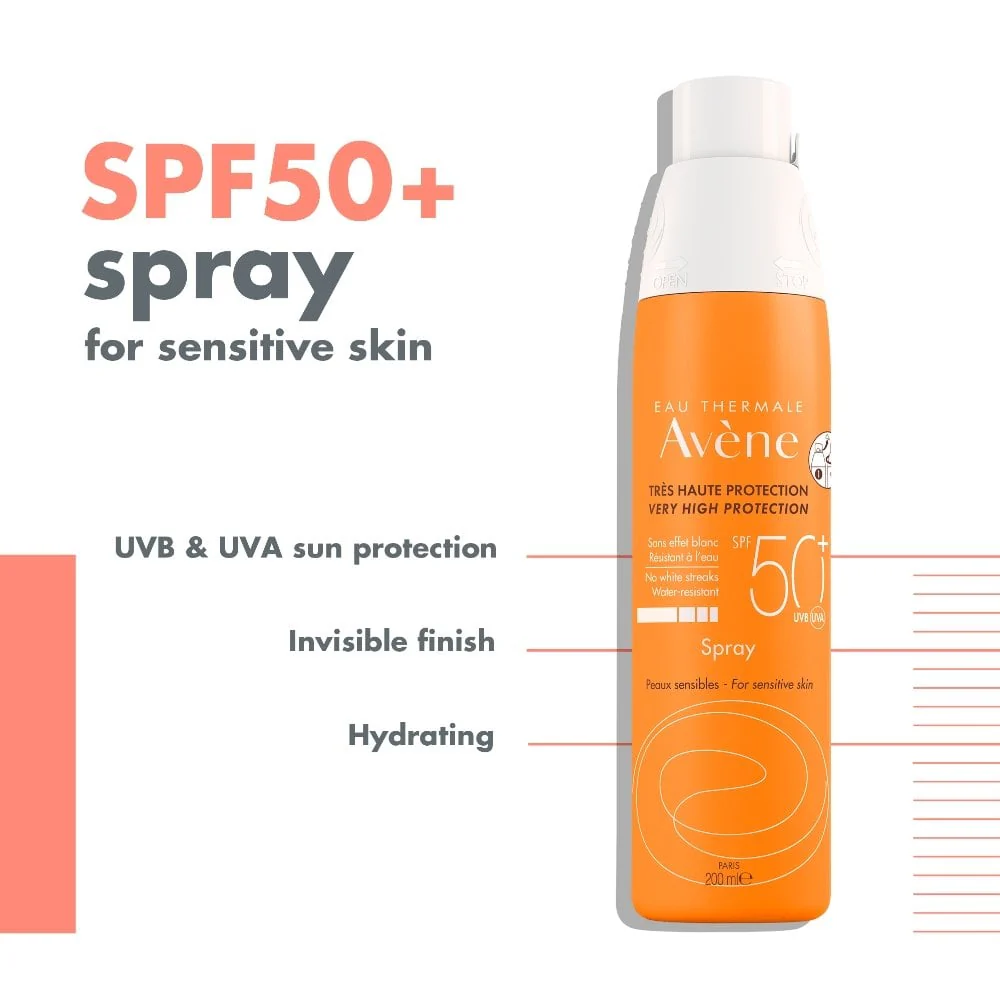 Avene Very High Protection Spray Sun Cream SPF50+ 200ml - Image 2