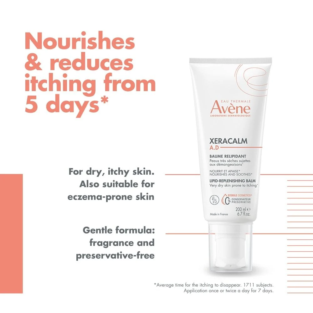 Avene XeraCalm A.D. Lipid-Replenishing Balm Moisturiser 200ml - Image 3