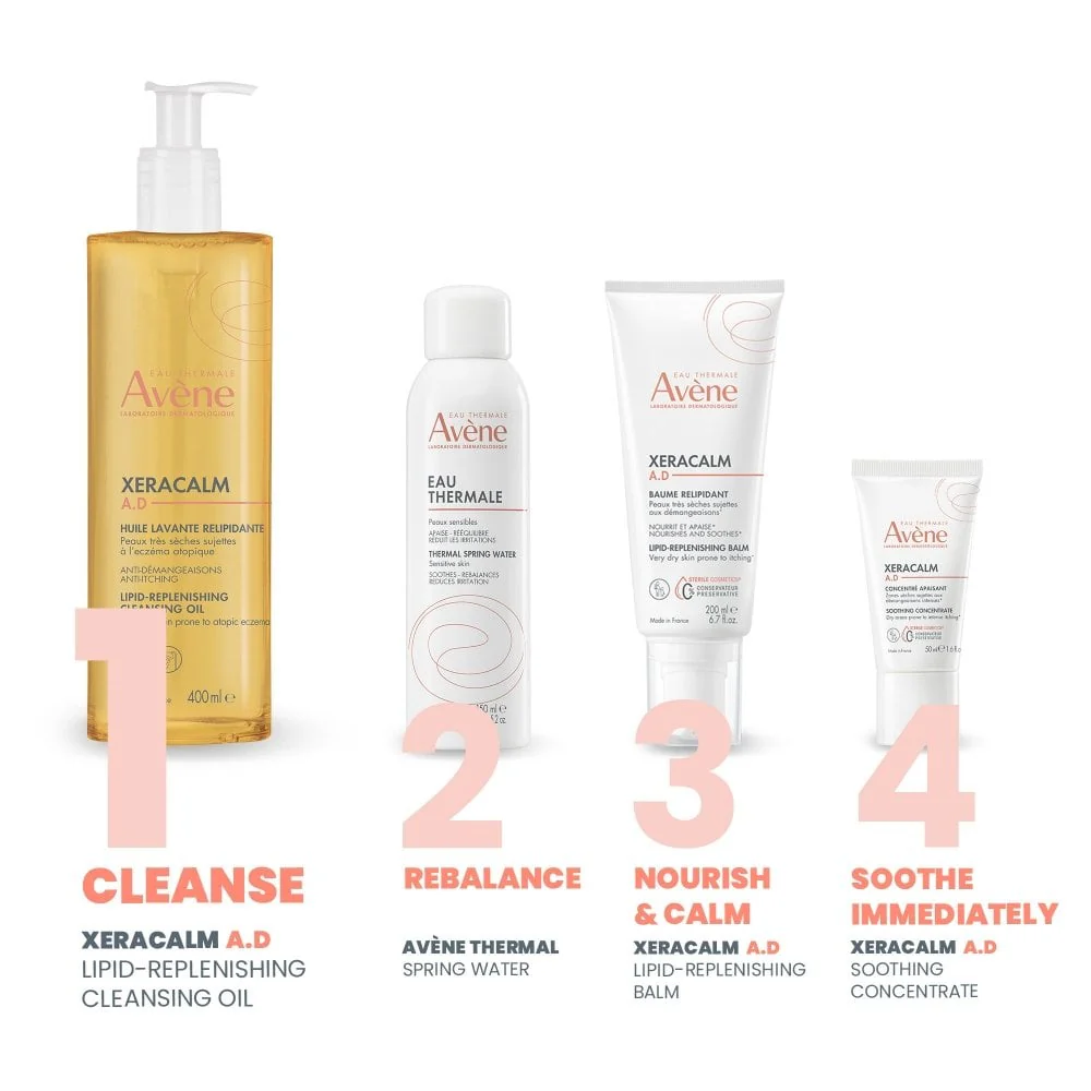 Avene XeraCalm A.D. Lipid-Replenishing Cleansing Oil 400ml - Image 5