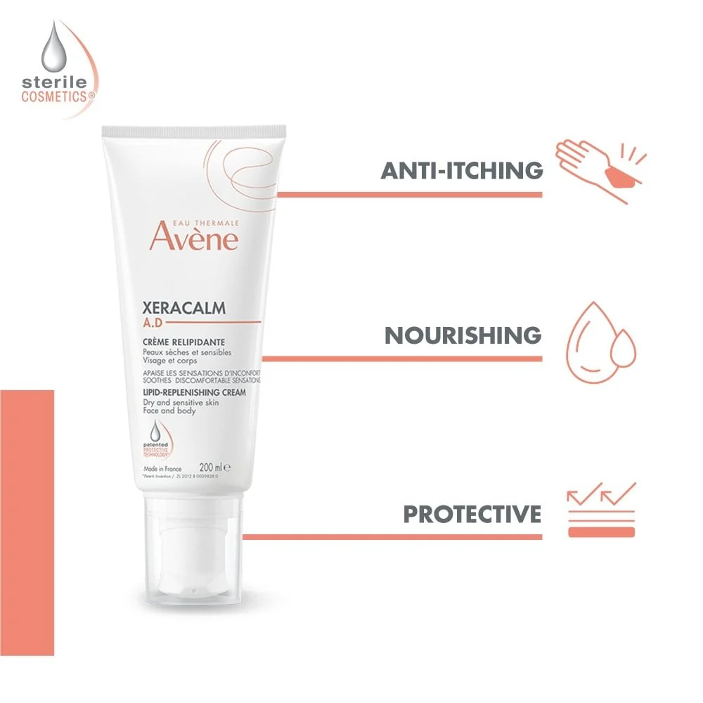 Avene XeraCalm A.D. Lipid-Replenishing Cream Moisturiser 200ml - Image 4