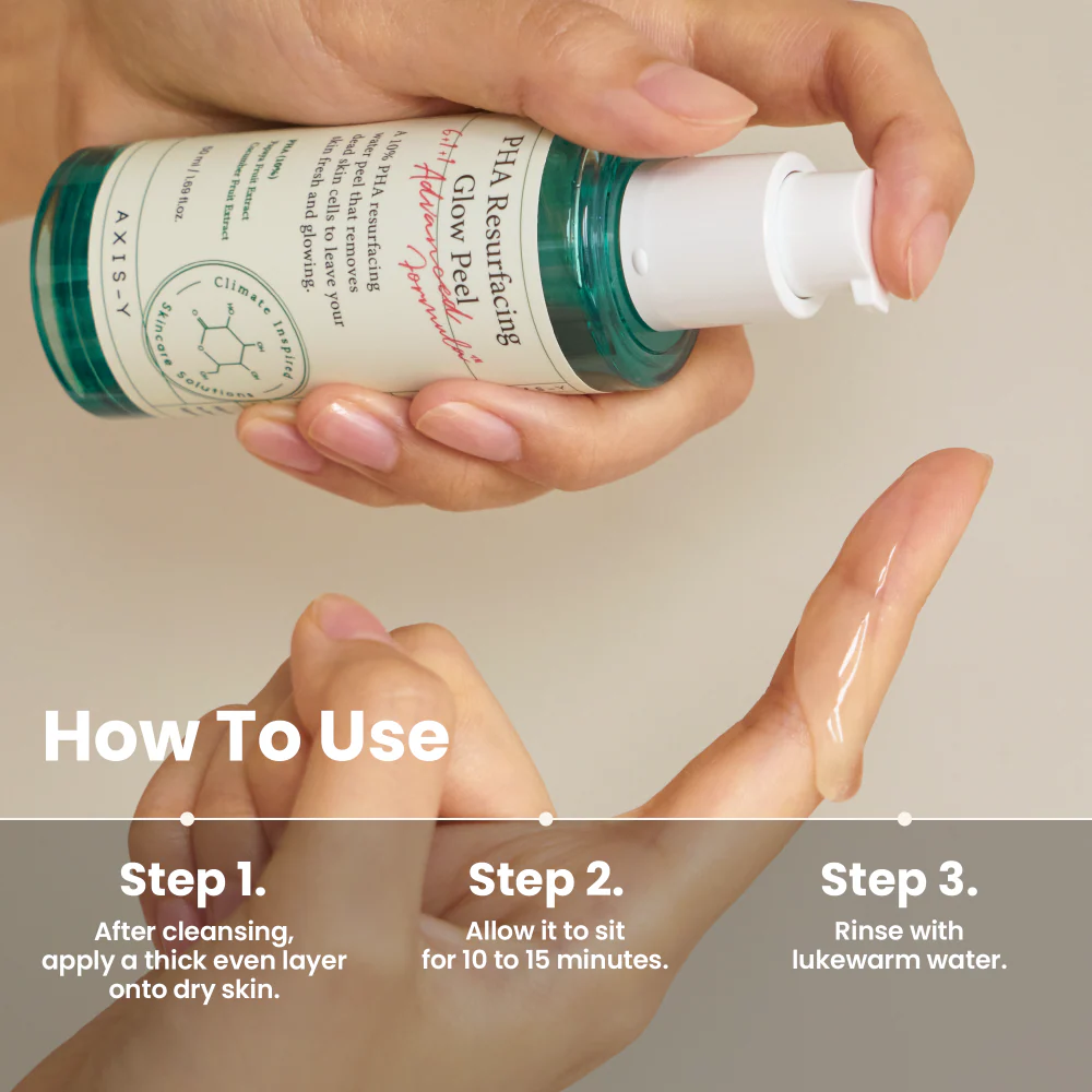 Axis-Y 6+1+1 10% PHA Resurfacing Glow Peel 50ml - Image 8