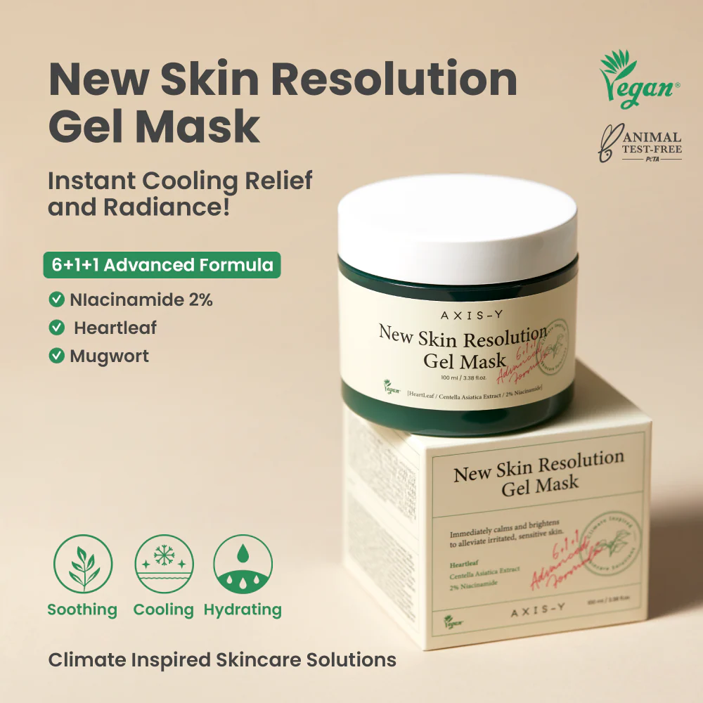 Axis-Y 6+1+1 Heartleaf Skin Soothing Gel Mask 100ml - Image 3