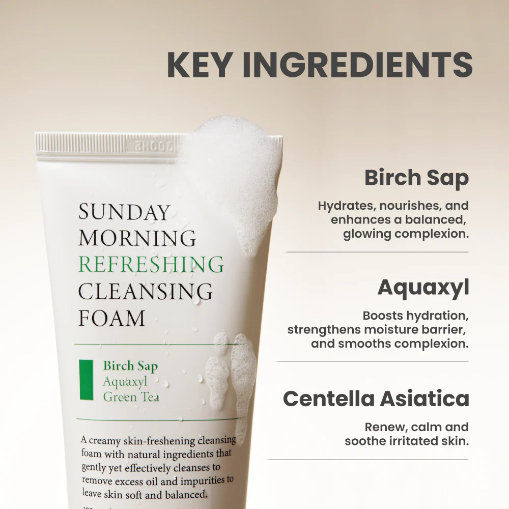 Axis-Y 6+1+1 Sunday Morning Refreshing Cleansing Foam 120ml - Image 4